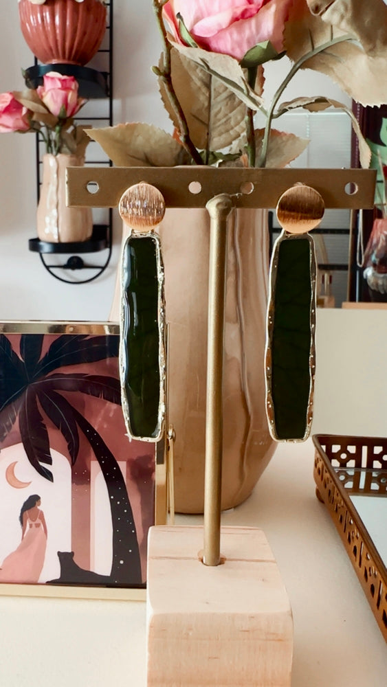 New ! Eternal bloom earrings with soft eucalyptus petals inside