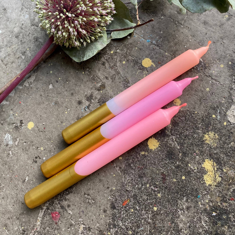 New ! Dip Dye X-mas *Cosy Blush* candles