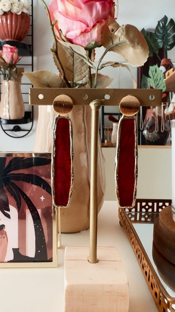 New ! Eternal bloom earrings with soft rose petals inside