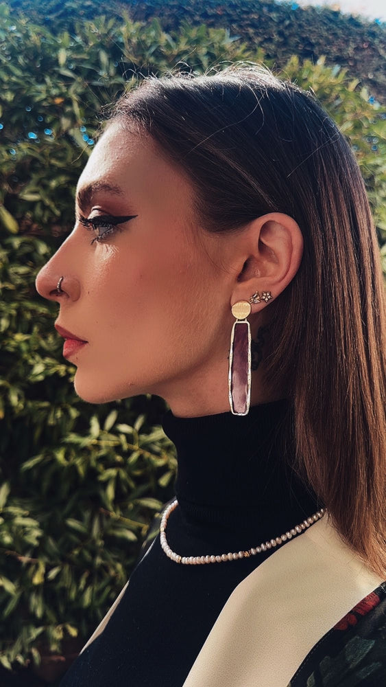 New ! Eternal bloom earrings with soft rose petals inside