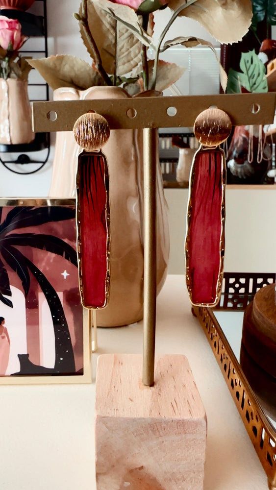 New ! Eternal bloom earrings with soft poppies petals inside