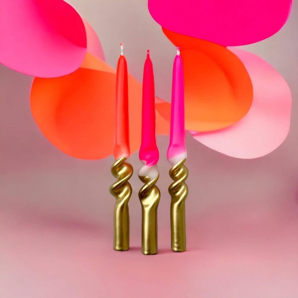 New ! Dip Dye Swirl *Golden Hour* candles