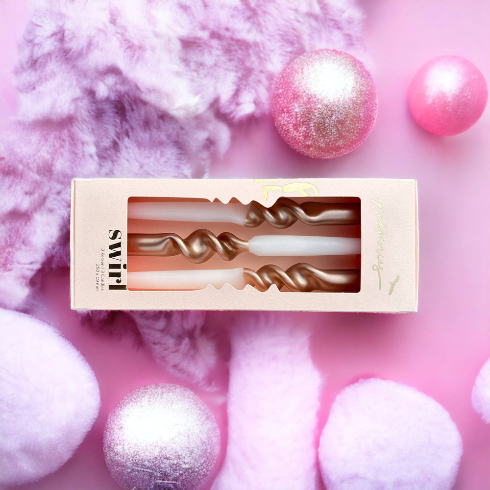 New ! Dip Dye Swirl *Ballett Slippers*candles