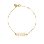 New ! AMOR bracelet with zirconia stones