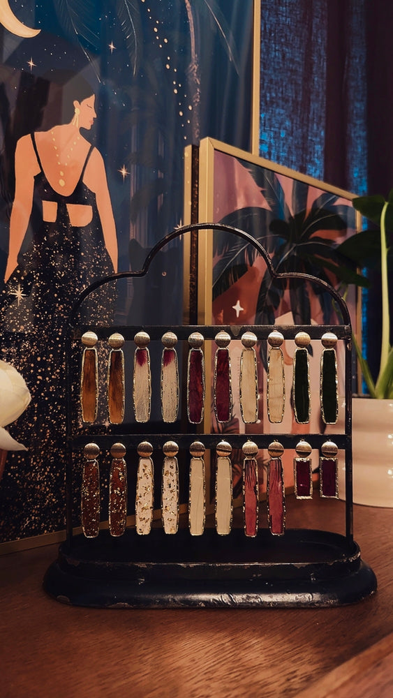 New ! Eternal bloom earrings with soft yellow hibiscus petals inside