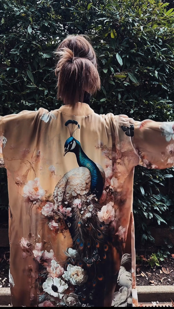 New ! Peacock Kimono