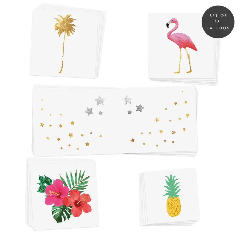 New ! Summer set temporary tattoos by Flash Tattoos