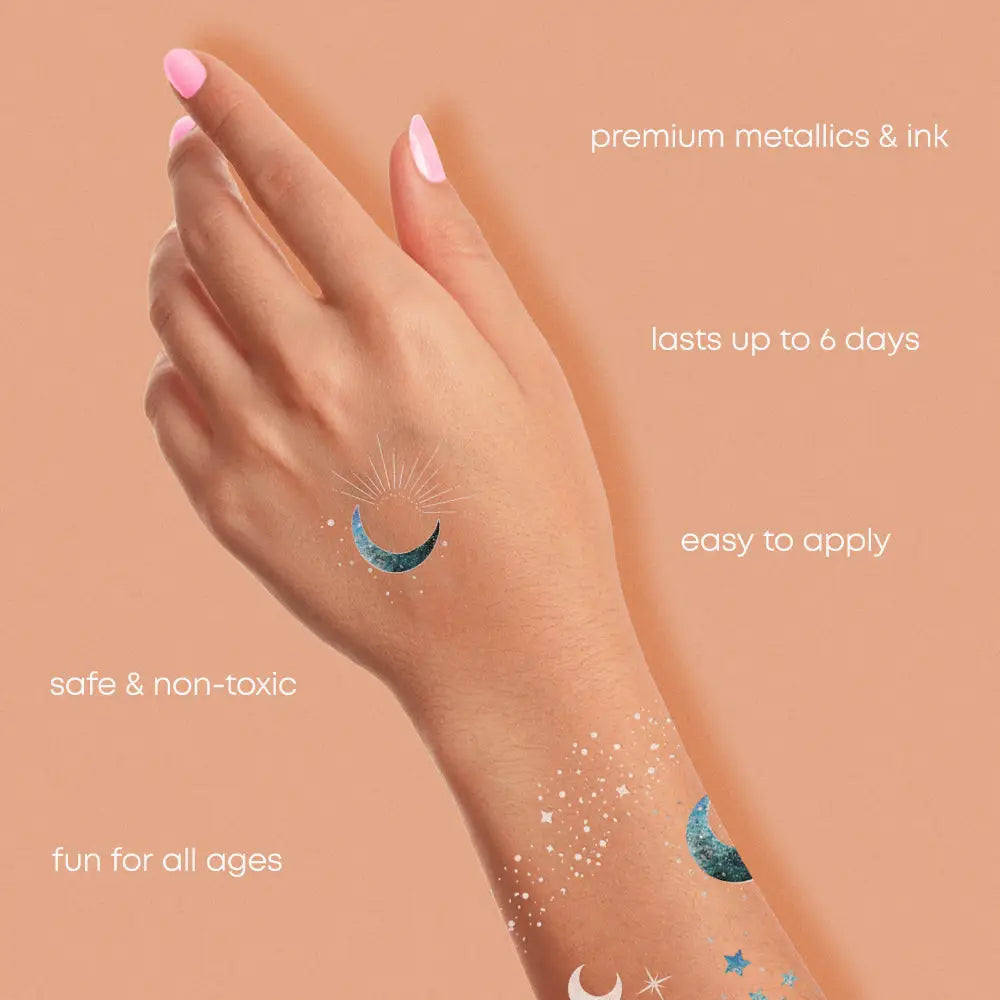 New ! Moonlight set temporary tattoos by Flash Tattoos