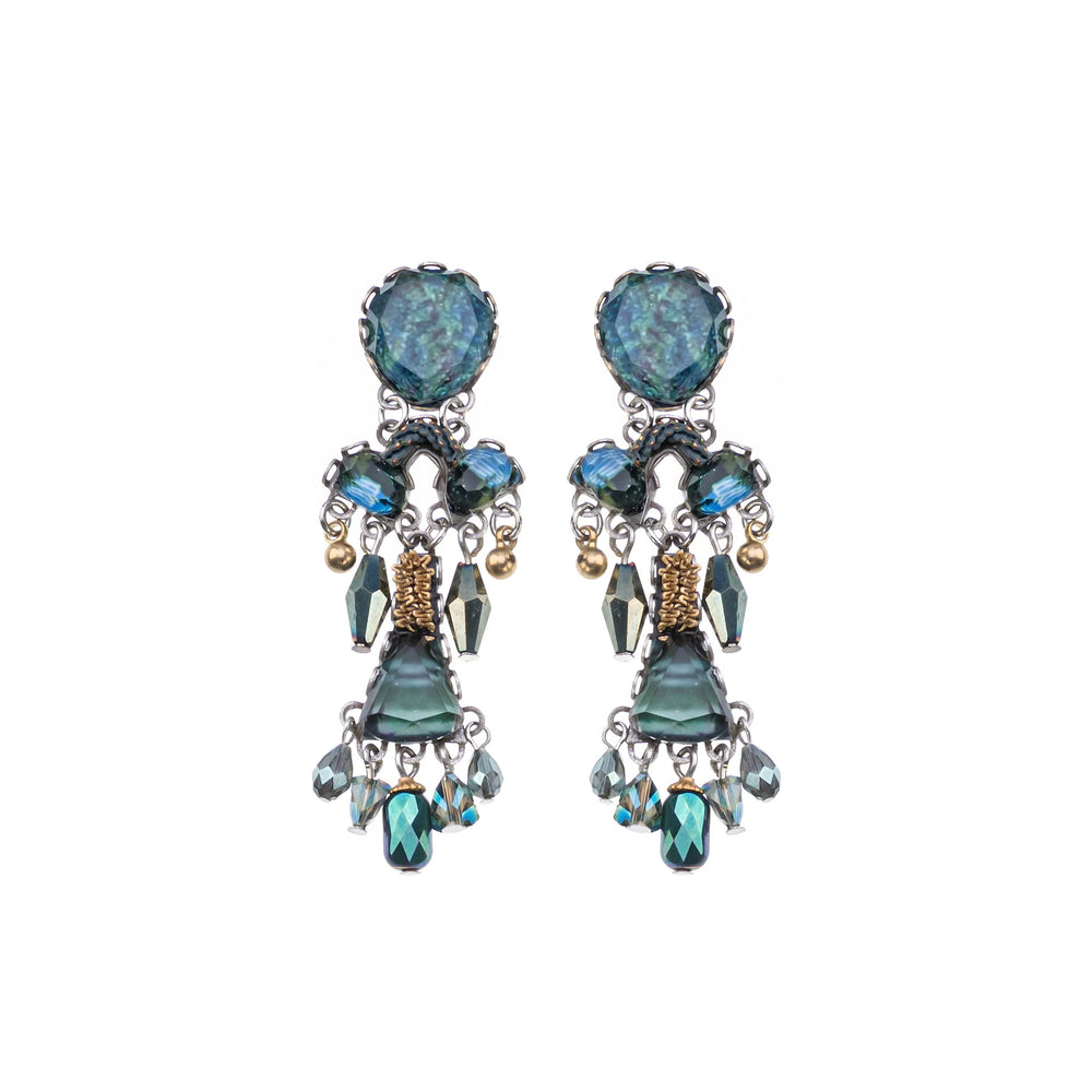 New ! Ayala Bar Emerald Reflection Set, Jadiva earrings