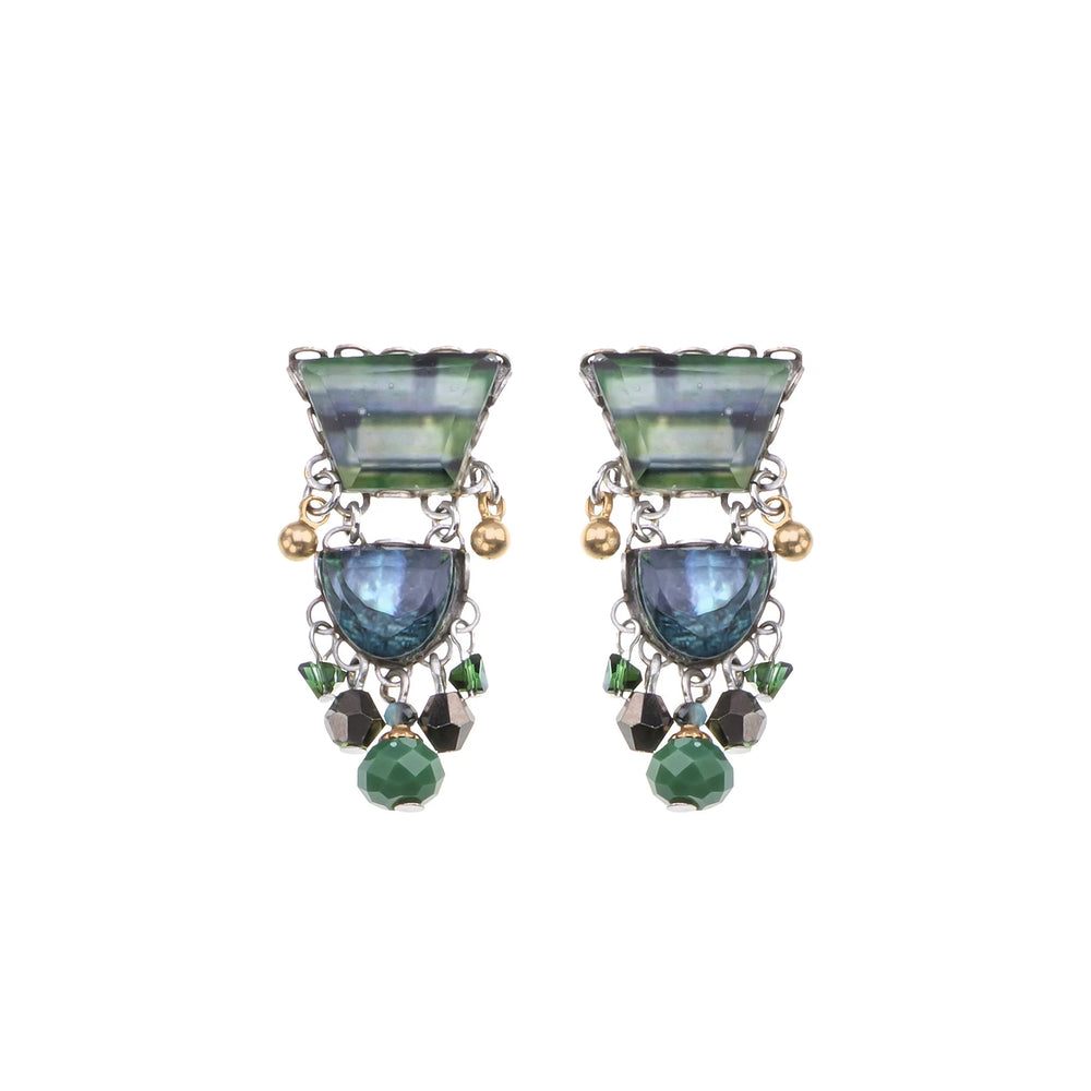New ! Ayala Bar Emerald Reflection Set, Everelle earrings