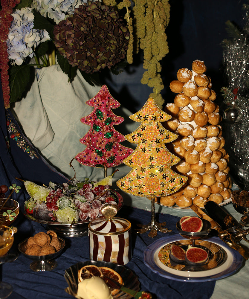 New ! Whimsy Christmas Tree Yellow