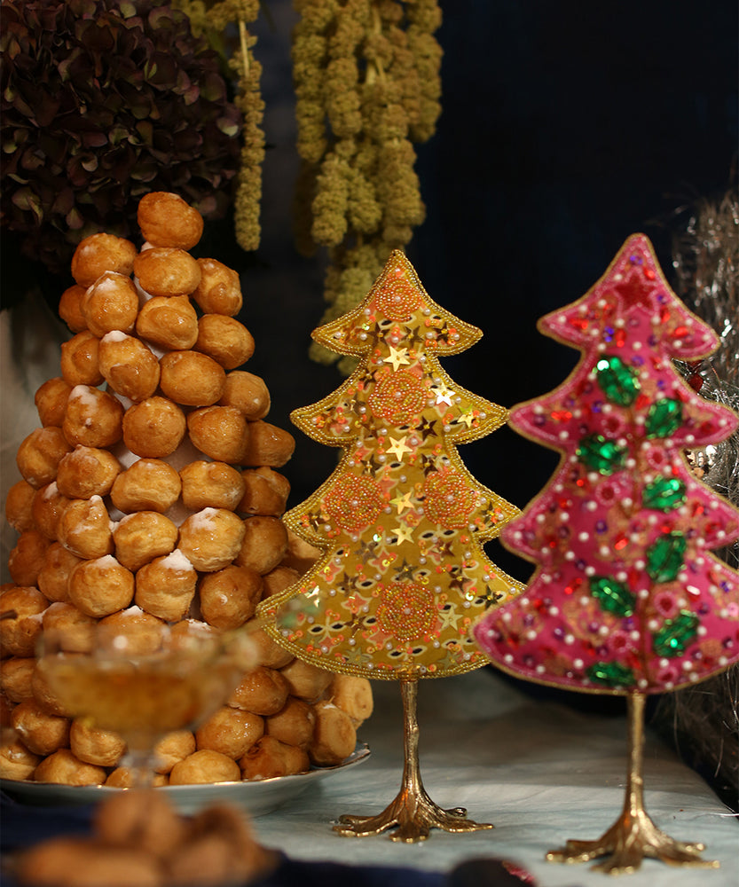 New ! Whimsy Christmas Tree Yellow