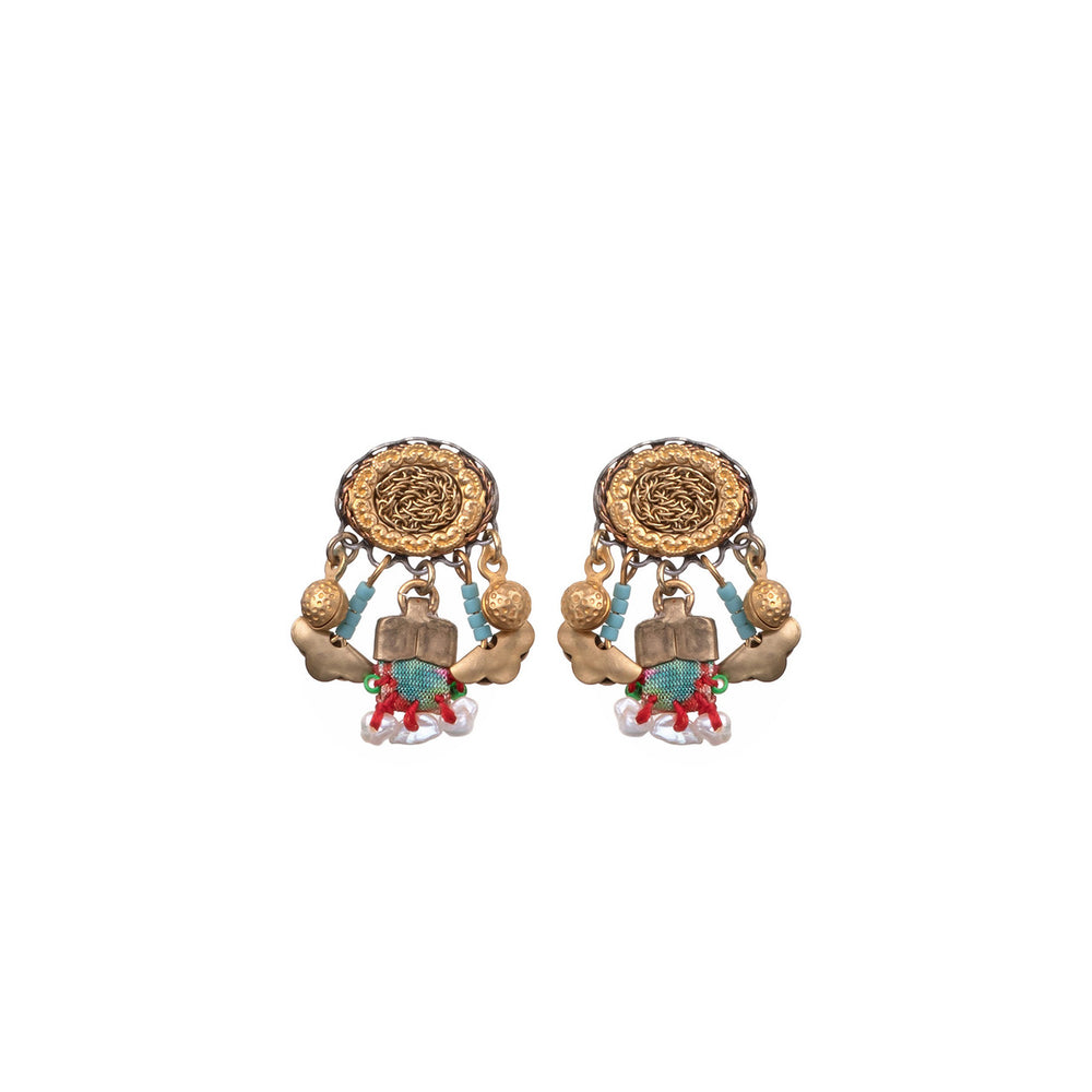 New ! Ayala Bar Queen of Sheba Golden Gal earrings