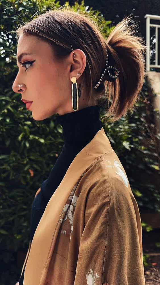 New ! Eternal bloom earrings with soft eucalyptus petals inside