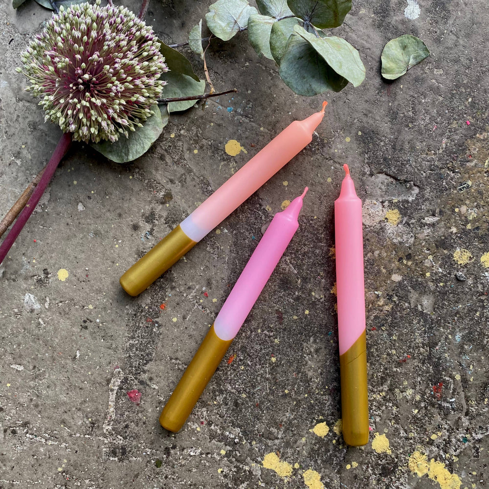 New ! Dip Dye X-mas *Cosy Blush* candles